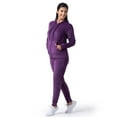 thumbnail image 6 of Wright's Women's Plush Velour Hoodie & Jogger Tracksuit Set, S-4X, 6 of 6