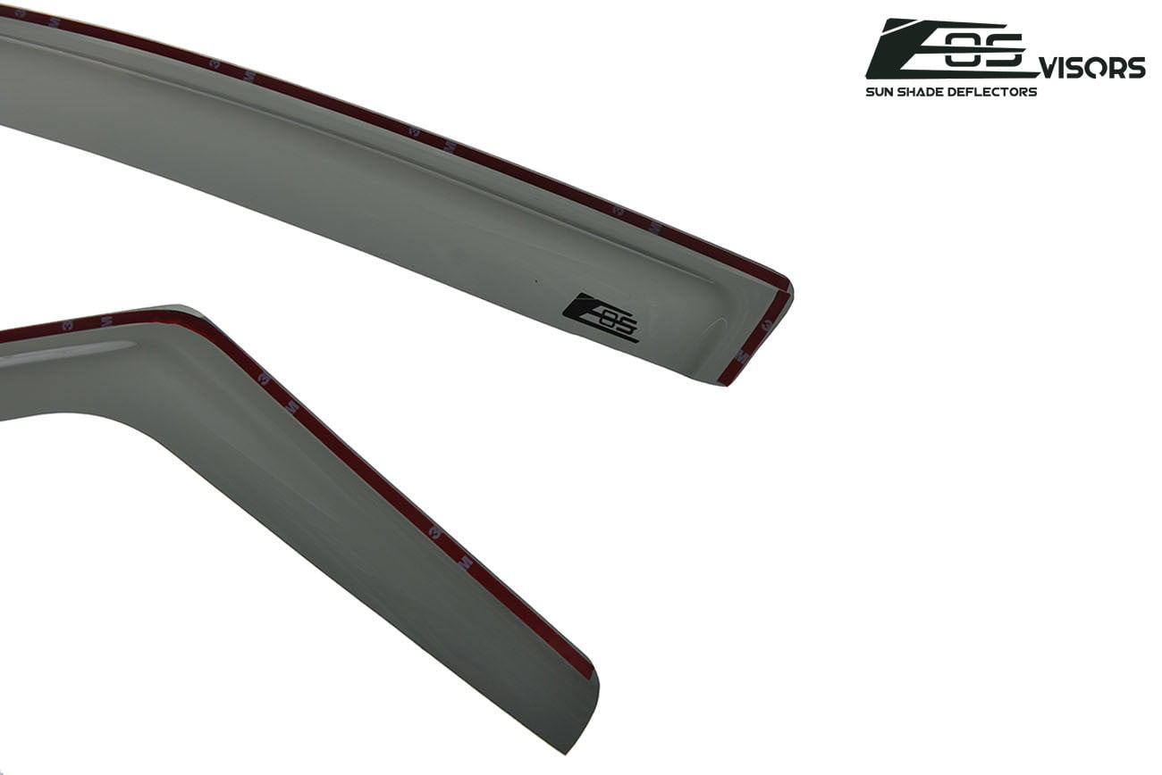 Extreme Online Store Replacement for 2011-2017 Honda Odyssey | EOS Visors JDM in-Channel Style Smoke Tinted Side Vents Window Deflectors Rain Guard