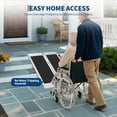 thumbnail image 2 of QinaQin 5-Foot Aluminum Folding Wheelchair Ramp, Portable Non-Slip Threshold Ramp, Suitable for Doorways, House Steps, and Electric Mobility Scooters, 2 of 8
