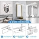 thumbnail image 4 of Lámparas de baño de acrílico duro sólido, marco de aluminio de alta calidad, iluminación de tocador regulable para baño, lámpara de baño cromada sobre espejo, apliques de pared para baño, luz blanca, 4 of 5