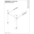 thumbnail image 6 of Kingston Brass VPB33081 Stainless Steel Console Sink Legs in Polished Chrome, 6 of 7