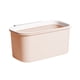 thumbnail image 2 of Cesta de Almacenamiento Colgante, Organizador de Plástico para Mesita de Noche, Caja de Estante con Ganchos, 25.2 x 14.2 x 12.2 cm, para Dormitorio, Habitación, Rosa, 2 of 6