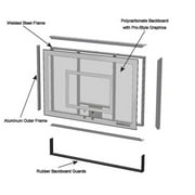 JustInTymeSports Mini Basketball Hoop Wall Mounted 24 Steel Mounted Basketball Systems Indoor