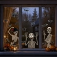 thumbnail image 6 of ShaoXinWan Halloween Static Window Clings, Spider Pumpkin Bat Castle Skeleton No-Glue Glass Decals, Reusable Decor For Household Window And Party Venue, 6 of 6