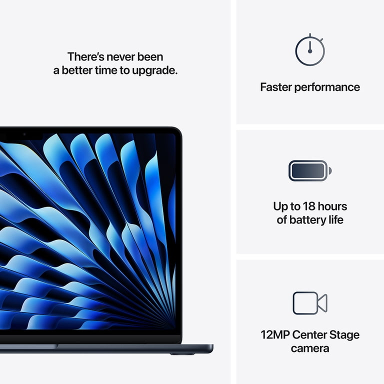 Open Box) Apple 13-inch MacBook Air: Apple M4 chip 10-core CPU and