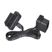 Low Profile Left or Right Angle OBD 2 II Extension with Flat Ribbon Cable CAN Bus Compatible 3m/15.5'