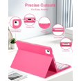 thumbnail image 3 of Magnetic Keyboard Mouse Combo Folio with RGB Backlight Keypad & Pen Slot for iPad 10 / iPad 11 A16, iPad Air 4 / Air 5, iPad Air 11 M2/M3/M4,Pink, 3 of 9