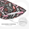 thumbnail image 5 of Daiia Various Languages Mother Bedding Waterproof Pillow Protector Zippered Queen – Bed Bug Proof Pillow Encasement-14"x20", 5 of 9