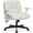 Beige, variant on Hforesty Ergonomic Criss Cross Office Chair with Airbag Lumbar Support - Wide Padded Seat, Flip-up Armrests & Smooth-Rolling Wheels for Home Office, Apartment, Black