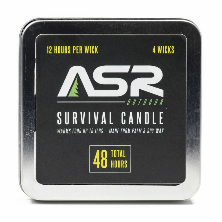ASR Outdoor 48 Hour Camping Survival Emergency Light Wax Candle