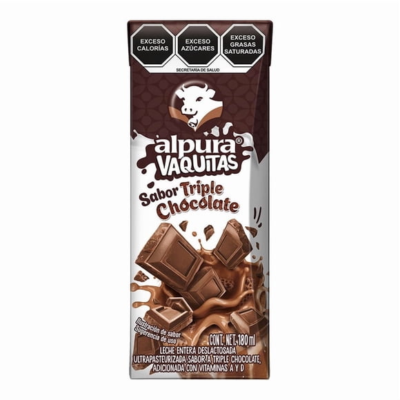Alpura vaquitas sabor triple chocolate 180ml