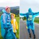 thumbnail image 5 of Typpkmm Mini Rain Ponchos, Heavy Duty Waterproof Raincoats for Adults, Portable Pack of 4, Red, 5 of 7