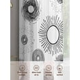 thumbnail image 6 of White Circle Sheer Curtains 63 Inches Long 2 Panels Lines Modern Abstract Art Light Filtering Semi Sheer Window Curtains Drapes for Bedroom Living Room 52"x63", 6 of 7