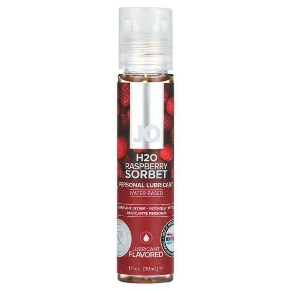 Jo H2O Water Based Flavored Lubricant 1oz - Raspberry Sorbet
