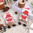 thumbnail image 5 of Festive Doll Socks Cartoon Pendant for Holiday Decoration with Santa Snowman and Candy Designs, 5 of 5