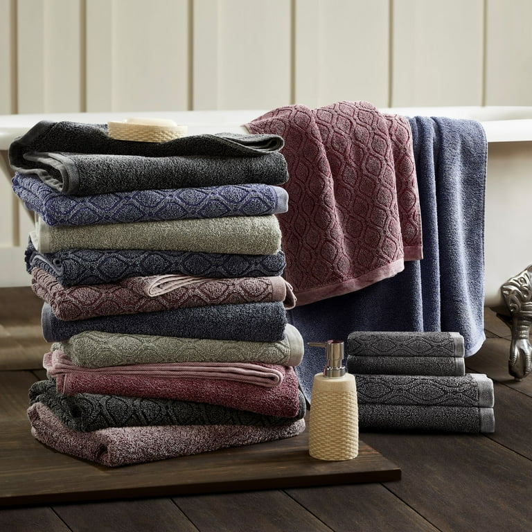 Navy blue bath towels and rugs sale