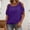 Purple, variant on jjayotai Women Cold Shoulder Tops Summer Short Sleeve Shirt Scoop Neck Tee Casual Loose Fitted Solid Color Tunic Top