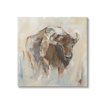 Stupell Industries Country Bison Abstract Brush Strokes Painting Gallery Wrapped Canvas Print Wall Art, Design by Ethan Harper