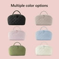 thumbnail image 6 of Travel Makeup Bag - Large Capacity, 180° Lay-Flat Cosmetic Organizer for Bottles & Brushes, Lightweight & Soft Carry Case(White,1Pcs, B), 6 of 8