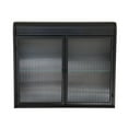 thumbnail image 6 of Resenkos 2-Door Wall-Mounted Metal Storage Cabinet - Tempered Glass Doors & Shelves for Bathroom, Kitchen, Living Room, Office, Black, 6 of 15