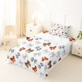 thumbnail image 3 of spefrowx Sporty Bow Print Twin Sheets for Kids, Soccer Baseball Lover Bedding, 3pcs, 1 Flat Sheet, 1 Fitted Sheet and 1 Pillowcase, 3 of 6