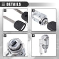 thumbnail image 3 of ARCADORA Ignition Lock Cylinder Replacement for Civic Accord Odyssey Fit Pilot CRV Acura TL MDX TSX Models, 3 of 8
