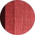 thumbnail image 1 of Ahgly Company Indoor Round Abstract Red Modern Area Rugs, 3' Round, 1 of 4