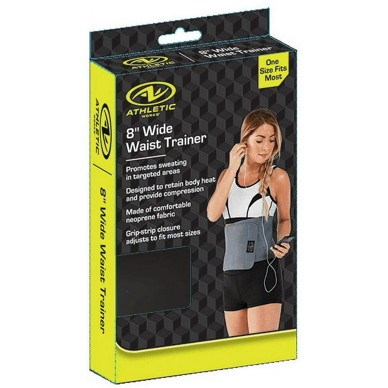 Athletic Works 8 Waist Trimmer Belt with Antimicrobial Protection Gray