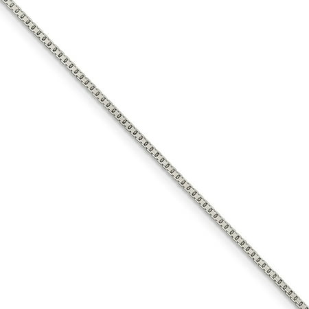 Octagon Prism Chandelier Chain - 1.25mm Sterling Silver Diamond Cut Octagon Box Chain Necklace