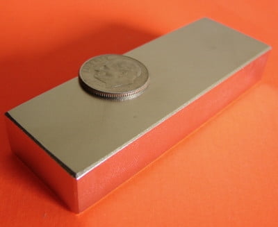 Neodymium Magnets Block 3 in x 1 in x 1/2 in