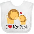 thumbnail image 3 of Inktastic I Love My Papi Childs Boys or Girls Baby Bib, 3 of 4