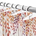 thumbnail image 6 of Shower Curtain 54"W x 78"L Thanksgiving Pumpkins Sunflower Daisy Fabric Shower Curtains Set with Hooks Water Repellent Bathroom Curtains Machine Washable Bathroom Accessories, 6 of 6