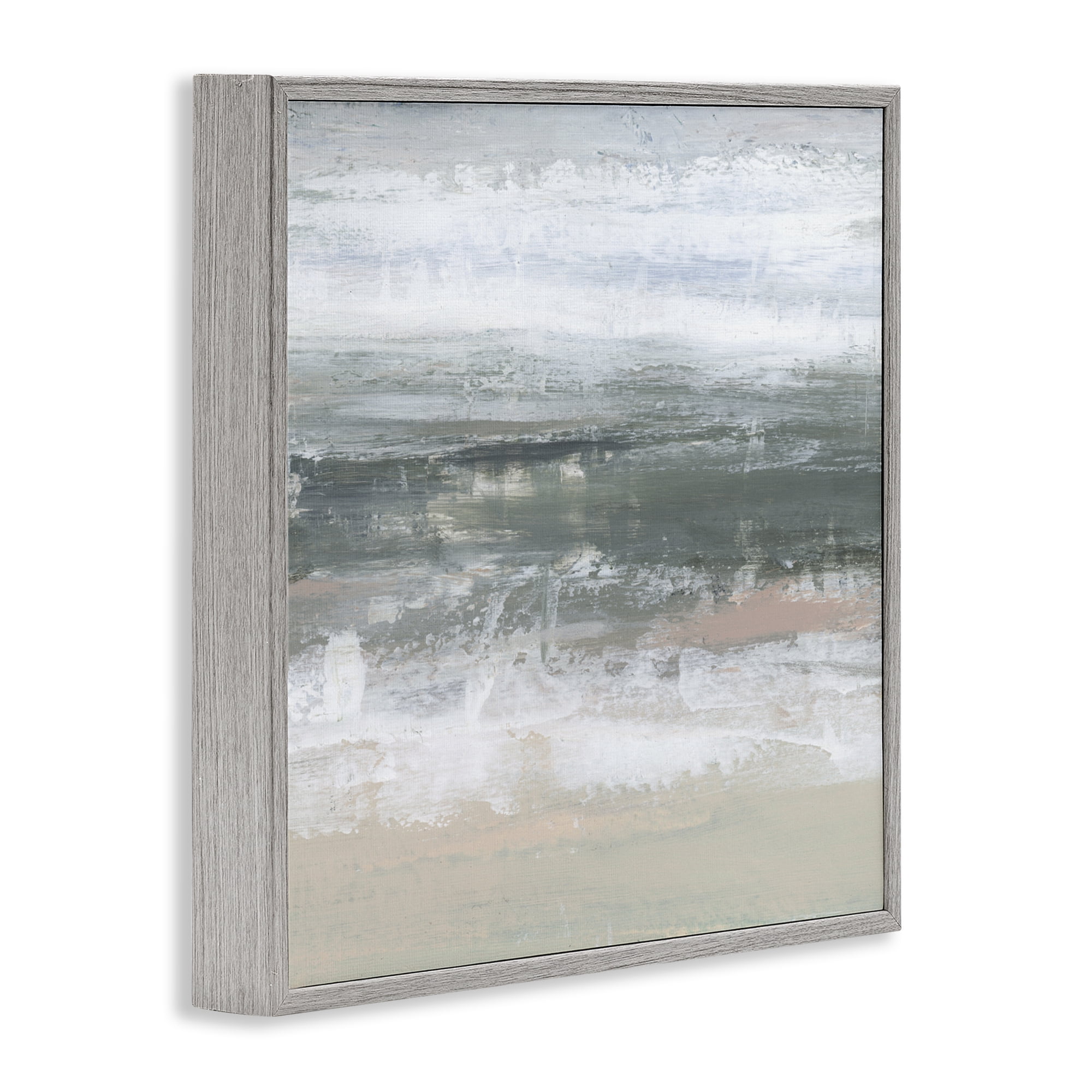 Stupell Industries Subdued Pastel Tides Gray Framed Giclee Art, design by Ethan Harper
