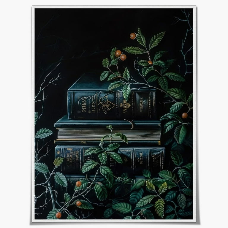 Dark Cottagecore wall art Decor Moonlit Moody Flower Field Print Dark  Academia Botanical Artwork Aesthetic Painting Poster for Home Living Room  Bedroom Office wall decor Unframed16x20inch - Walmart.com