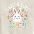 thumbnail image 3 of Instant Message - I Eat Alotl Candy - Toddler And Youth Crewneck Fleece Sweatshirt, 3 of 6