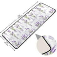 thumbnail image 2 of Dreamtimes Purple Lavender Flowers Hallway Runner Rug 2'x6' Kitchen Rug with Rubber Backing Eiffel Tower Non Slip Entryway Rug Runner Washable Soft Area Rug for Hallway Bedroom Kitchen Decor, 2 of 6