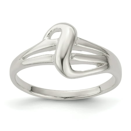 Sterling Silver Solid Fancy Ring - Sterling Silver Solid Fancy Ring
