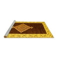 thumbnail image 2 of Ahgly Company Machine Washable Indoor Rectangle Abstract Yellow Modern Area Rugs, 7' x 10', 2 of 4