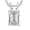 Platinum, variant on 4 Carat 14K White Gold IGI Certified LAB-GROWN Emerald Cut Diamond Pendant Necklace 4 Prong Ultra Premium Collection (D-E Color, VS1-VS2 Clarity) + 18" 14K Gold Chain
