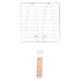 thumbnail image 4 of Barbecue BBQ Grill Basket Double Fish Grilling Basket, 4 of 8