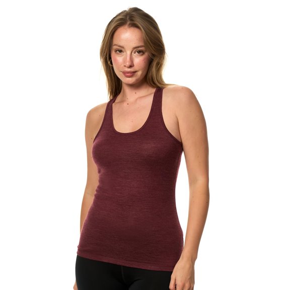 𝗕𝗥𝗘𝗔𝗧𝗛𝗔𝗕𝗟𝗘 Women’s Merino Wool Tank Top - Lightweight Base Layer for Workouts, Travel, and Everyday Wear - Merino.tech