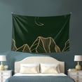 thumbnail image 3 of LNWH Abstract Green Modern Lines Tapestry, Wall Tapestry Decor Home Decor Bedroom Living Room Dorm Tapestries Room Wall Hanging, 60"x40", 3 of 8