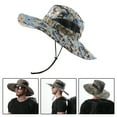 thumbnail image 3 of Sombrero Para El Sol De Camuflaje Para Hombre Gorra De Cubo Con Protección UV De Verano Camuflaje Azul De Ala Ancha Sunnimix Sombrero de sol para hombre, 3 of 8