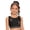 Black, variant on Kids Girls Dance Crop Tops Sleeveless Rhinestone Stars Crisscross Straps Cropped Vest Athletic Shirts Blue 8
