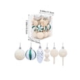thumbnail image 3 of 30 Piece Flocked Christmas Ornaments Balls Christmas Decoration Set Multiple Styles Of Christmas Tree Decorations, 3 of 9