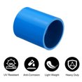 thumbnail image 3 of Uxcell 10 Pcs Pipe Fitting 1" Coupling Adapter Socket x Socket Blue, 3 of 6