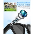 thumbnail image 4 of Gafas inteligentes con IA Cyan, video 1080P, cámara de 8 MP y asistente de voz, 4 of 9