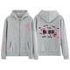 thumbnail image 4 of Sudadera con capucha y cremallera de estilo coreano para niños callejeros para hombres y mujeres, sudadera informal holgada para estudiantes, 4 of 5