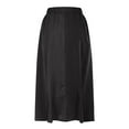 thumbnail image 4 of Efsteb Skirts for Women High Waist Pleated Long Skirt Spring Fall Solid Color Comfy Casual Fashion Skirts (Black,M), 4 of 5
