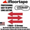 thumbnail image 3 of LiteMark 10 Inch Red Vinyl Removable Floor Wall Marking Arrow Decals - Pack of 12, 3 of 7
